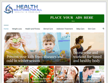 Tablet Screenshot of healthsolutionsforall.com